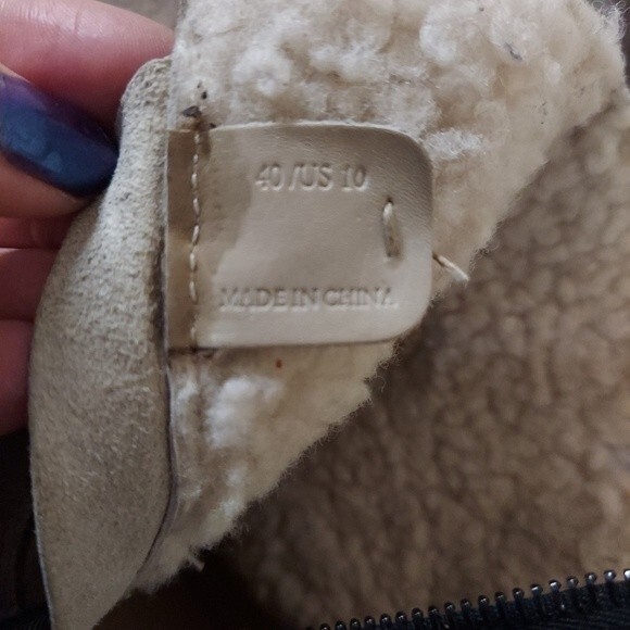 Rag & Bone Shearling Lined Ashford Moto Boots Sz 10 - Picture 6 of 12